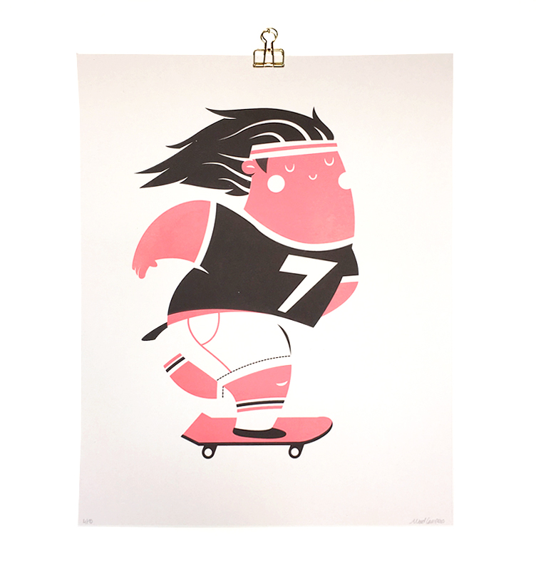 PLUMP SKATEBOARDER POSTER