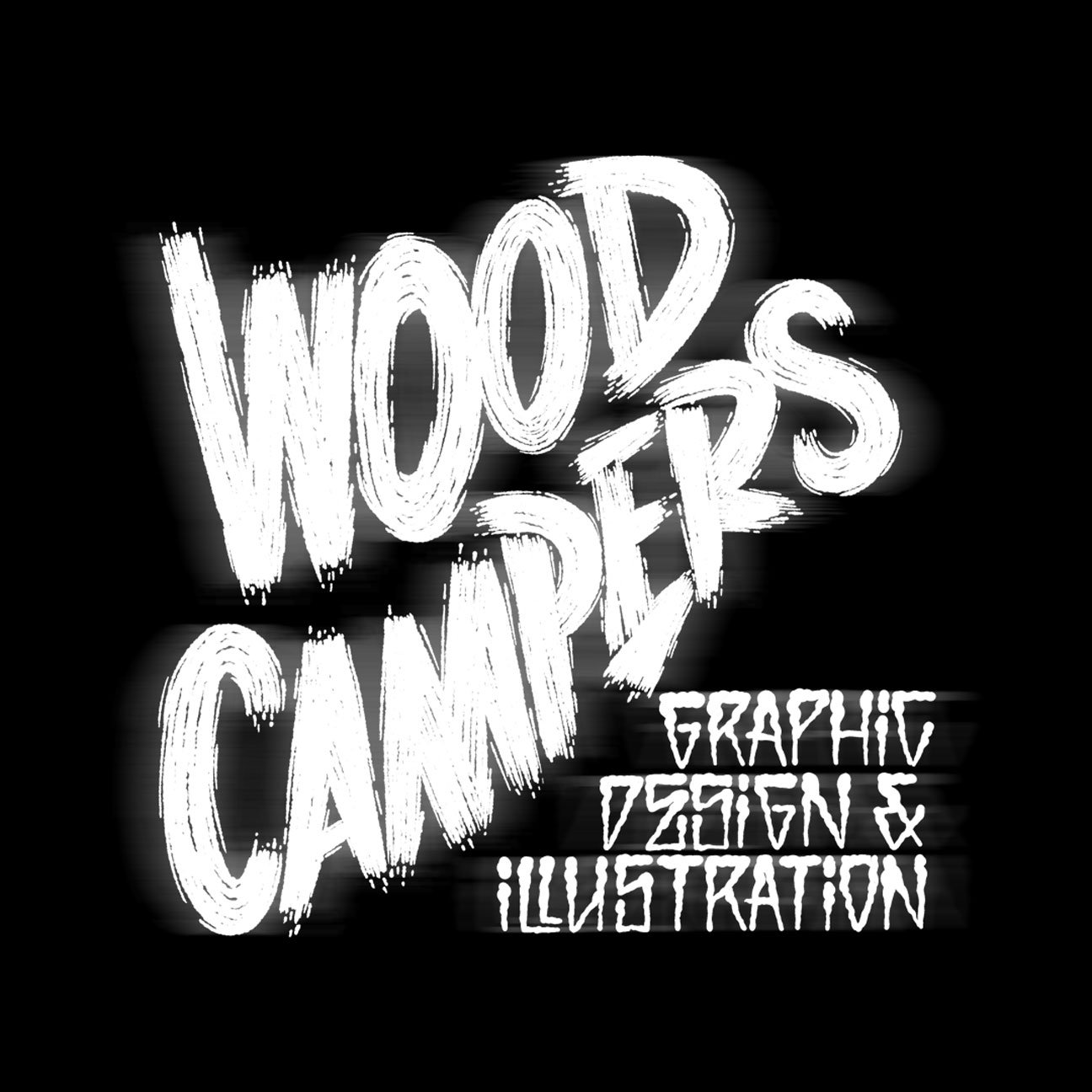 WOOD CAMPERS LETTERING